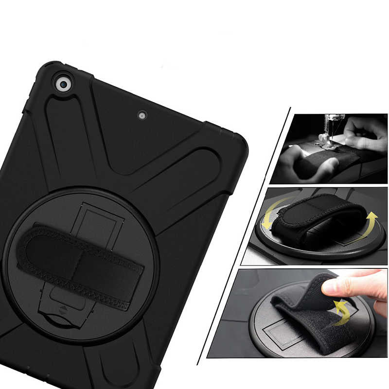 Apple iPad 10.2 2021 (9.Nesil) Zore Defender Tablet Silikon Siyah