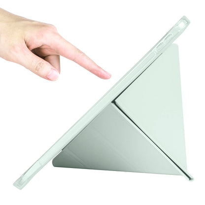 Apple iPad 10.9 2022 (10.Nesil) Kılıf Zore Tri Folding Kalem Bölmeli Standlı Kılıf Mor