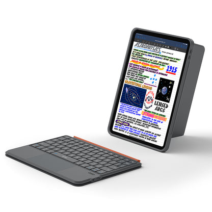 Apple iPad 10.9 2022 (10.Nesil) Wiwu MK-005 Combo 3in1 Kalem Bölmeli Klavyeli Standlı Kılıf