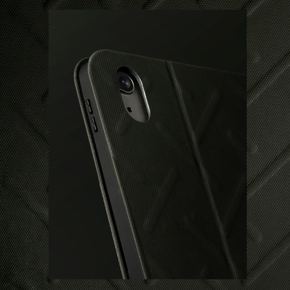 Apple iPad 11.Nesil 2025 Kılıf Skinarma 360 Tam Koruma Standlı Juno Kılıf Siyah