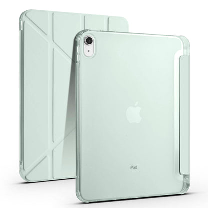 Apple iPad 11.Nesil 2025 Kılıf Zore Tri Folding Kalem Bölmeli Standlı Kılıf Gri