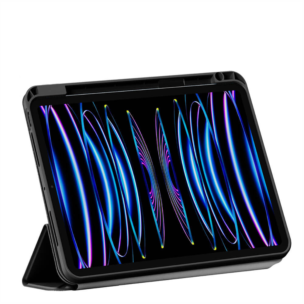 Apple iPad 11.Nesil 2025 Wiwu 360° Dönebilen Standlı Magnetik Koruyucu Tablet Kılıfı Mavi Açık