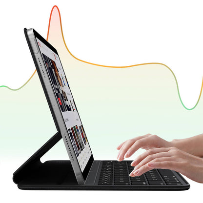 Apple iPad 11.Nesil 2025 Wiwu F15 Klavyeli Standlı Magnetik Kılıf Siyah
