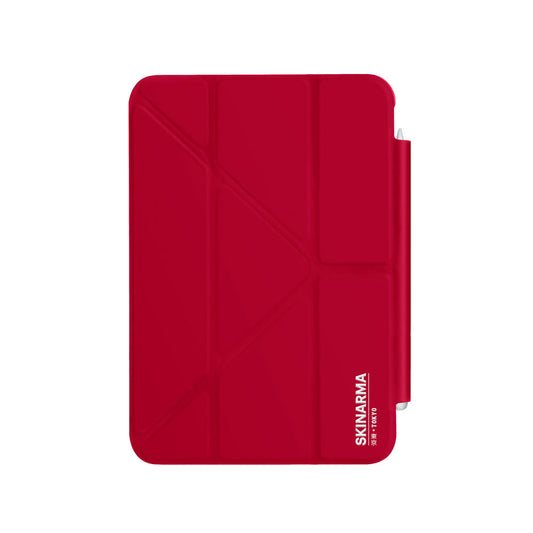 Apple iPad Air 10.9 2020 (4.Nesil) Kılıf SkinArma Kalemlikli Arkası Şeffaf Standlı Magnetik Taihi Sora Kılıf Mavi