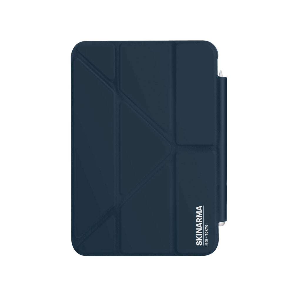 Apple iPad Air 10.9 2022 (5.Nesil) Kılıf SkinArma Kalemlikli Arkası Şeffaf Standlı Magnetik Taihi Sora Kılıf Kırmızı