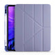 Apple iPad Air 10.9 2022 (5.Nesil) Kılıf Zore Tri Folding Kalem Bölmeli Standlı Kılıf Mor