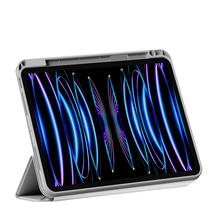 Apple iPad Air 10.9 2022 (5.Nesil) Wiwu 360° Dönebilen Standlı Magnetik Koruyucu Tablet Kılıfı Siyah