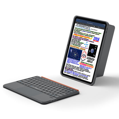 Apple iPad Air 10.9 2022 (5.Nesil) Wiwu MK-005 Combo 3in1 Kalem Bölmeli Klavyeli Standlı Kılıf