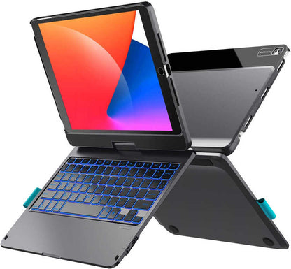 Apple iPad Air 10.9 2022 (5.Nesil) Wiwu Waltz Rotating Keyboard Kablosuz Dönebilen Klavye Siyah