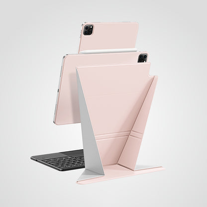 Apple iPad Air 11 2024 Amazingthing Matte Pro Mag Folio Katlanabilir Magnetik Standlı Kılıf Siyah