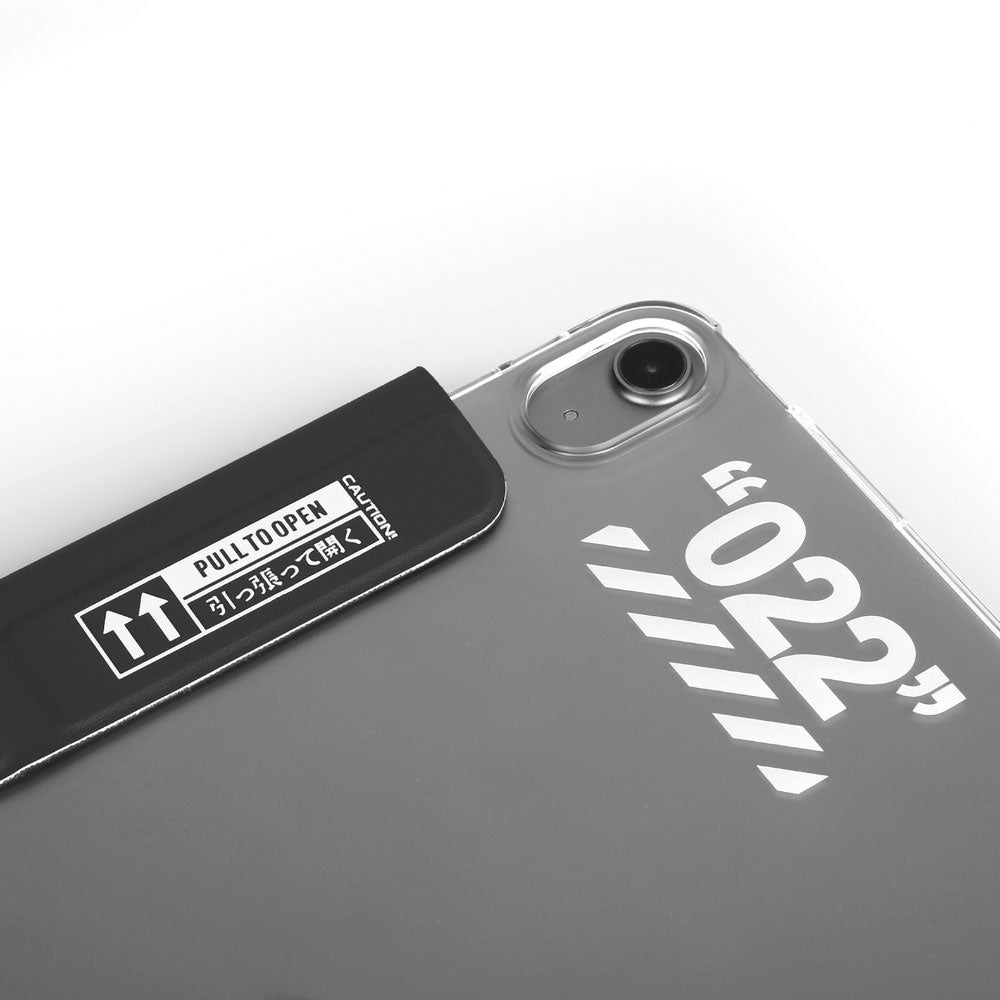 Apple iPad Air 11 2024 Kılıf SkinArma Kalemlikli Arkası Şeffaf Standlı Magnetik Taihi Sora Kılıf Siyah