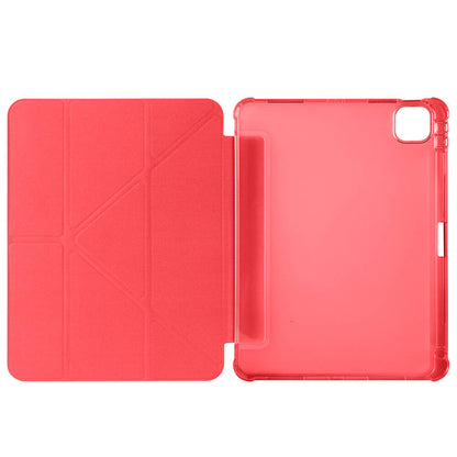 Apple iPad Air 11 2024 Kılıf Zore Tri Folding Kalem Bölmeli Standlı Kılıf Gri