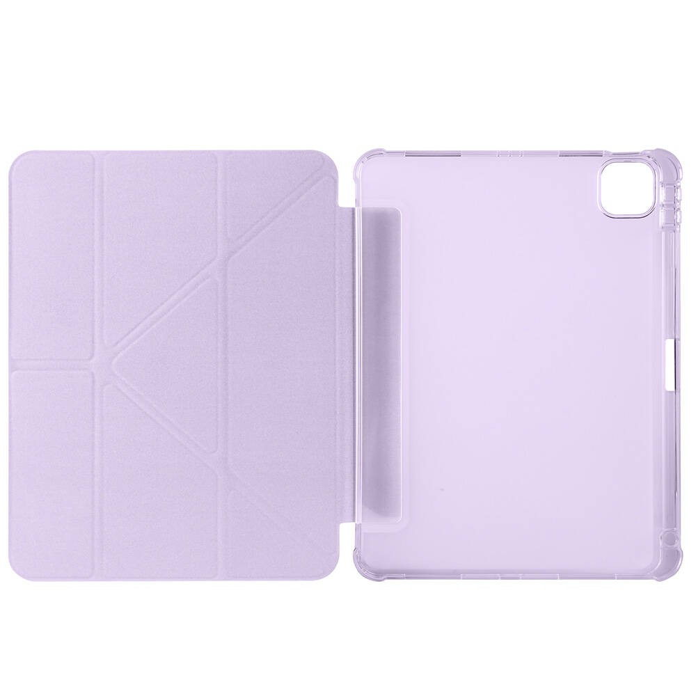Apple iPad Air 11 2024 Kılıf Zore Tri Folding Kalem Bölmeli Standlı Kılıf