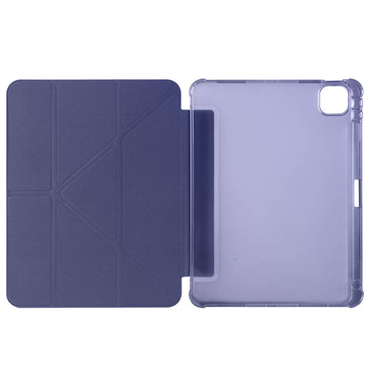 Apple iPad Air 11 2024 Kılıf Zore Tri Folding Kalem Bölmeli Standlı Kılıf Açık Yeşil