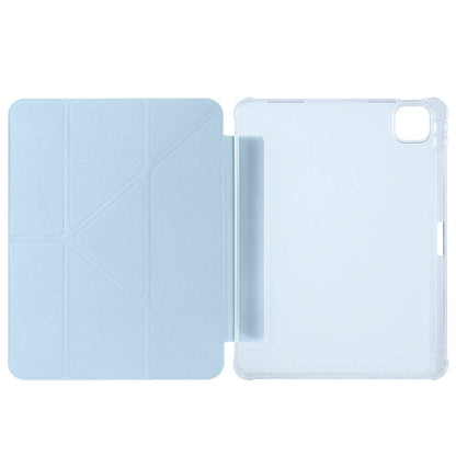 Apple iPad Air 11 2024 Kılıf Zore Tri Folding Kalem Bölmeli Standlı Kılıf Lacivert