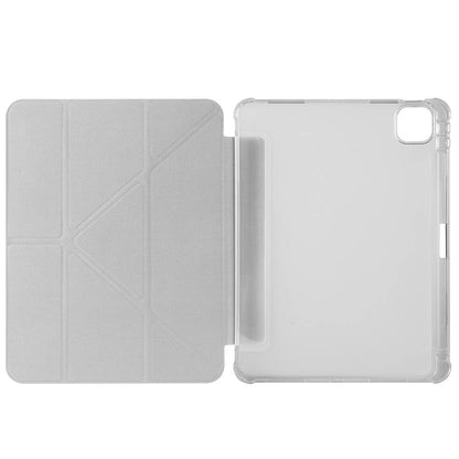 Apple iPad Air 11 2024 Kılıf Zore Tri Folding Kalem Bölmeli Standlı Kılıf Mavi