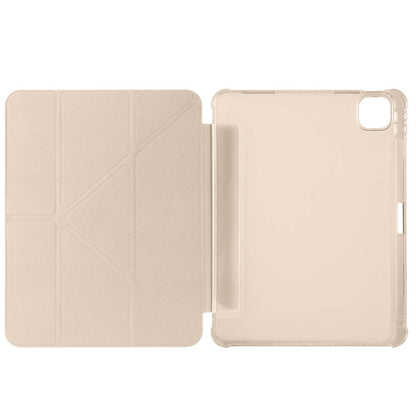 Apple iPad Air 11 2024 Kılıf Zore Tri Folding Kalem Bölmeli Standlı Kılıf Açık Yeşil