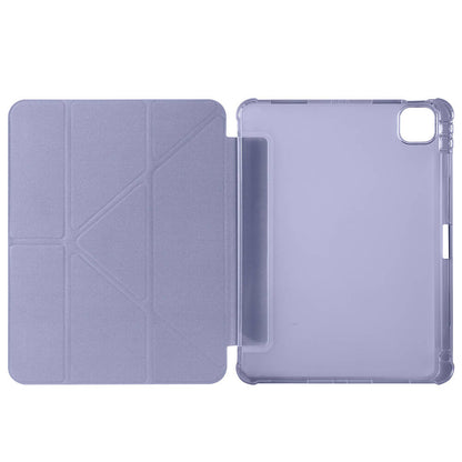 Apple iPad Air 11 2024 Kılıf Zore Tri Folding Kalem Bölmeli Standlı Kılıf Lacivert