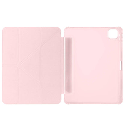 Apple iPad Air 11 2024 Kılıf Zore Tri Folding Kalem Bölmeli Standlı Kılıf Açık Yeşil