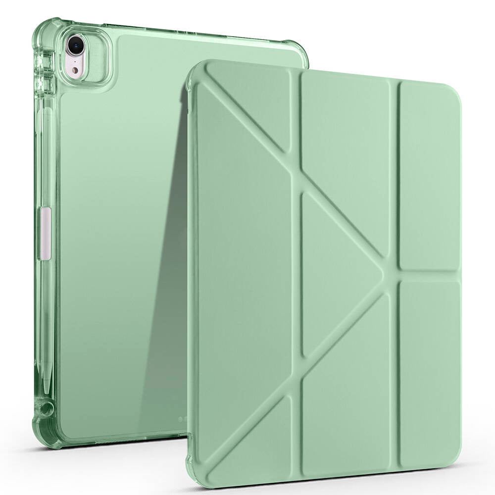 Apple iPad Air 11 2024 Kılıf Zore Tri Folding Kalem Bölmeli Standlı Kılıf