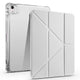 Apple iPad Air 11 2024 Kılıf Zore Tri Folding Kalem Bölmeli Standlı Kılıf Gri