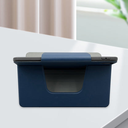 Apple iPad Air 11 2024 Raptic Spin Detachable Folio PU Ayrılabilir Kalem Bölmeli Standlı Kılıf Siyah