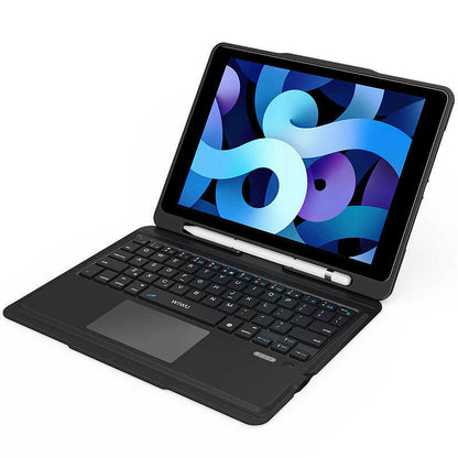 Apple iPad Air 11 2024 Wiwu Keyboard Folio Kablosuz Klavyeli Kılıf Siyah