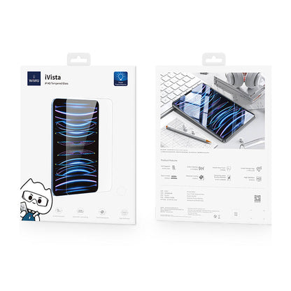 Apple iPad Air 11 2024 Wiwu Wi-GQ003 iVista Serisi Oleofobik HD Temperli Cam Ekran Koruyucu Şeffaf