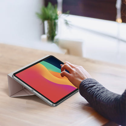 Apple iPad Air 11 2025 M3 Amazingthing Matte Pro Mag Folio Katlanabilir Magnetik Standlı Kılıf Siyah