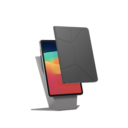 Apple iPad Air 11 2025 M3 Amazingthing Matte Pro Mag Folio Katlanabilir Magnetik Standlı Kılıf Mavi