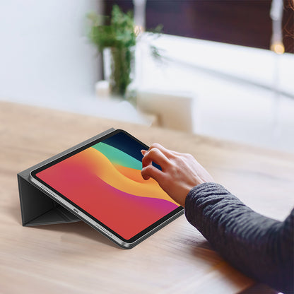 Apple iPad Air 11 2025 M3 Amazingthing Matte Pro Mag Folio Katlanabilir Magnetik Standlı Kılıf Pembe