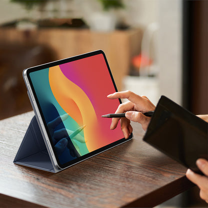 Apple iPad Air 11 2025 M3 Amazingthing Matte Pro Mag Folio Katlanabilir Magnetik Standlı Kılıf Siyah