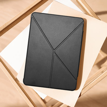 Apple iPad Air 11 2025 M3 Raptic Clear Folio Airbagli Şeffaf Kapaklı Katlanabilir Standlı Kılıf Lacivert