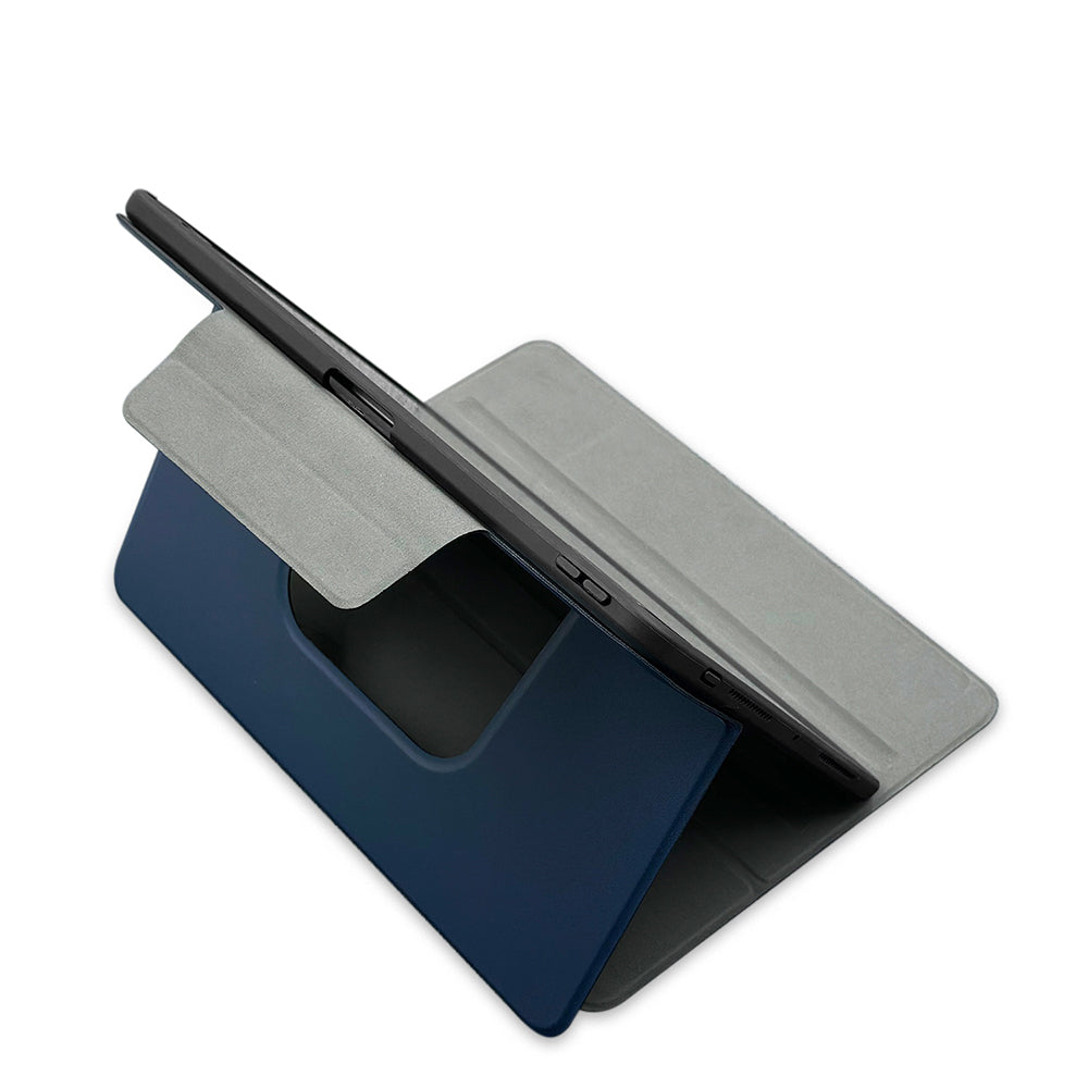 Apple iPad Air 11 2025 M3 Raptic Spin Detachable Folio PU Ayrılabilir Kalem Bölmeli Standlı Kılıf Lacivert