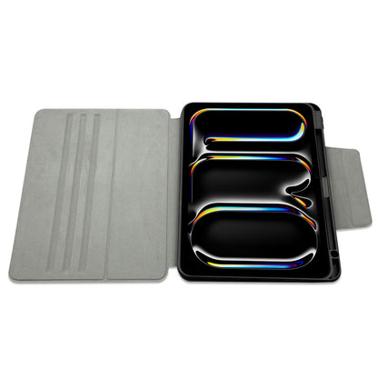 Apple iPad Air 11 2025 M3 Raptic Spin Detachable Folio PU Ayrılabilir Kalem Bölmeli Standlı Kılıf Lacivert