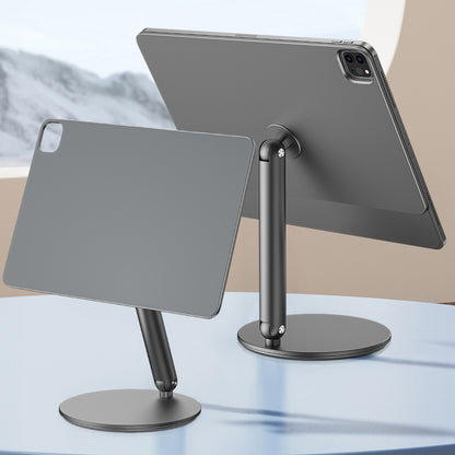 Apple iPad Air 11 2025 M3 Wiwu ZM-310 360 Derece Dönebilen Magnetik Başlıklı Tablet Standı Gri