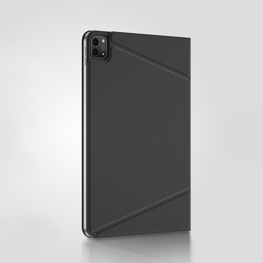 Apple iPad Air 13 2024 Amazingthing Matte Pro Mag Folio Katlanabilir Magnetik Standlı Kılıf Mavi