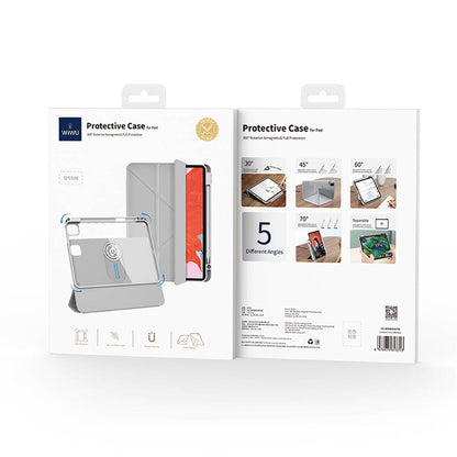 Apple iPad Air 13 2024 Wiwu 360° Dönebilen Standlı Magnetik Koruyucu Tablet Kılıfı Siyah