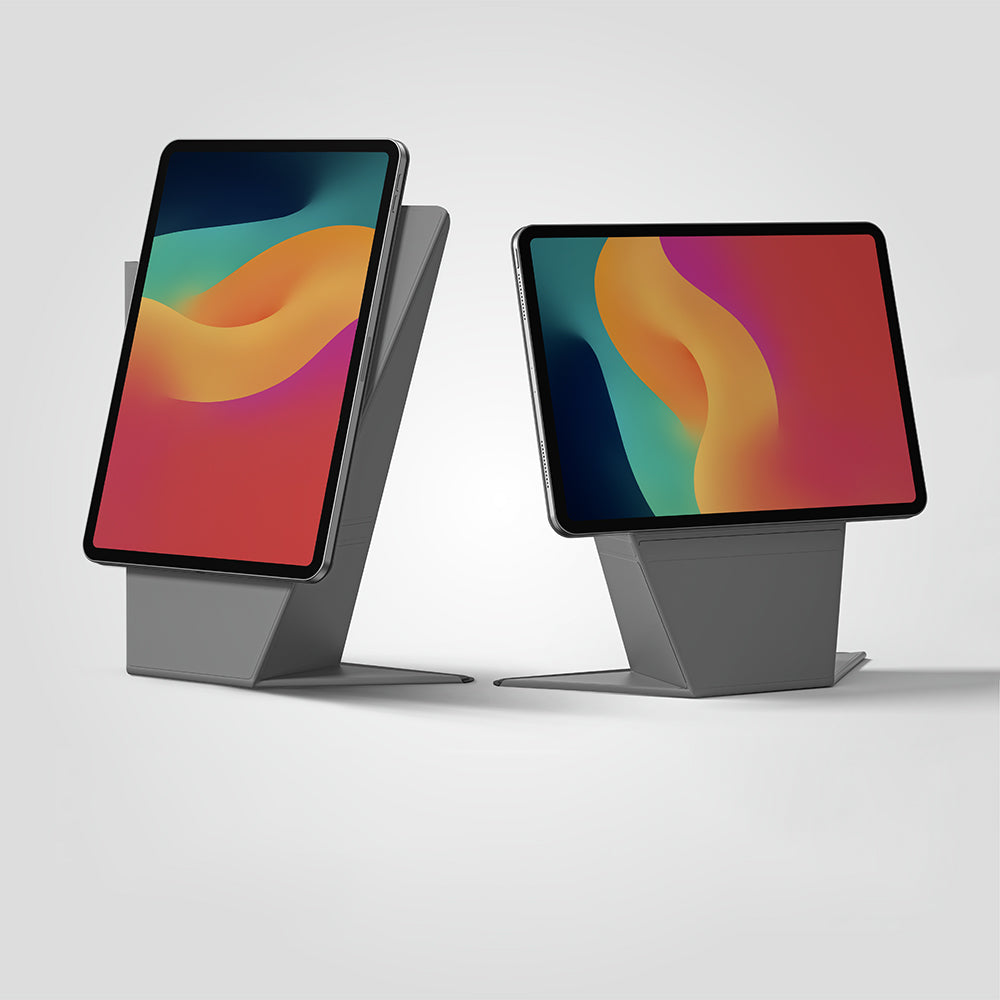 Apple iPad Air 13 2025 M3 Amazingthing Matte Pro Mag Folio Katlanabilir Magnetik Standlı Kılıf Siyah