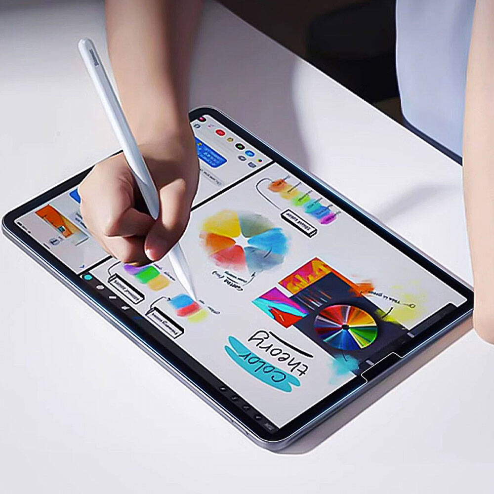 Apple iPad Air 13 2025 M3 Kağıt Hisli Wiwu iPaper Like Tablet Ekran Koruyucu Şeffaf