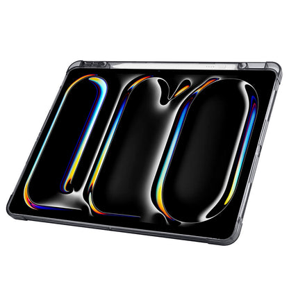 Apple iPad Air 13 2025 M3 Kılıf Zore Tri Folding Kalem Bölmeli Standlı Kılıf Gri