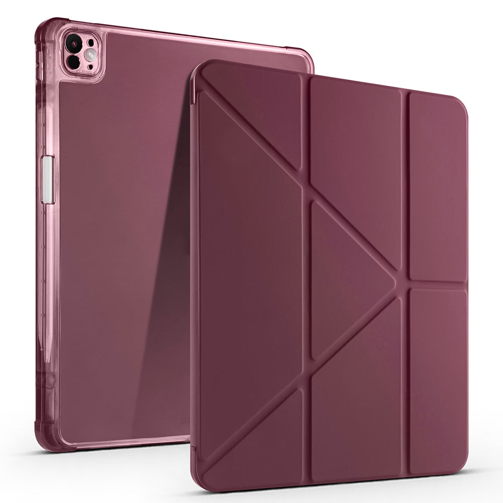 Apple iPad Air 13 2025 M3 Kılıf Zore Tri Folding Kalem Bölmeli Standlı Kılıf