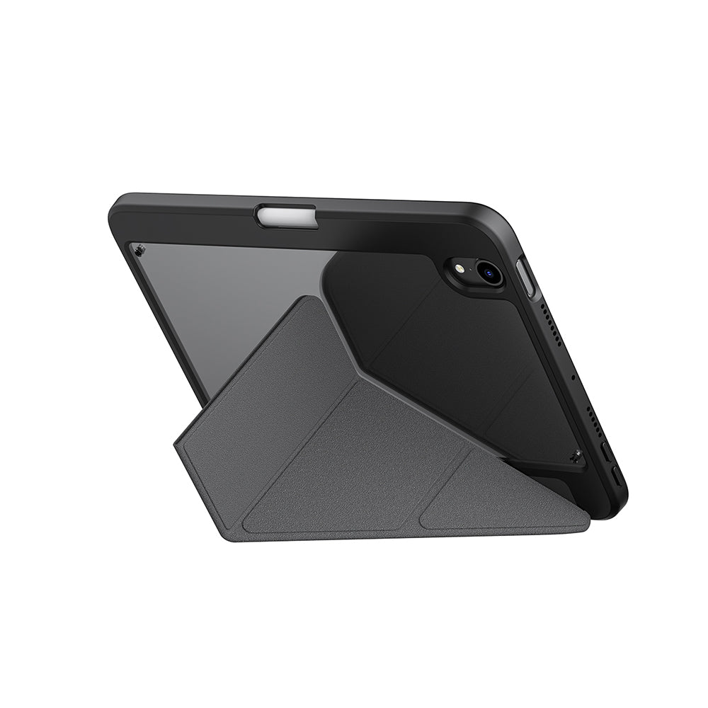 Apple iPad Mini 2021 (6.Nesil) Kılıf Skinarma Desenli Airbag Tasarımlı Standlı Spunk Kapak Koyu Yeşil