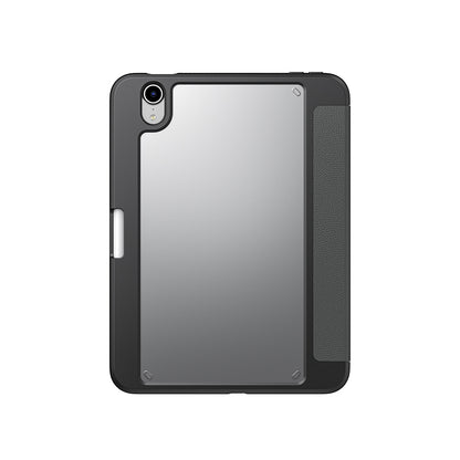 Apple iPad Mini 2024 (7.Nesil) Kılıf Skinarma Desenli Airbag Tasarımlı Standlı Spunk Kapak Koyu Yeşil