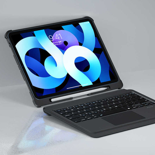 Apple iPad Pro 10.5 (7.Nesil) Benks Multifunctional Kablosuz Klavyeli Kılıf Siyah