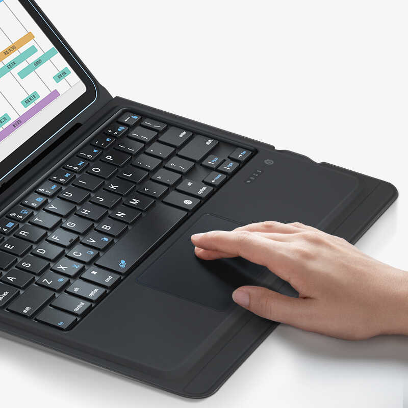 Apple iPad Pro 10.5 (7.Nesil) Benks Multifunctional Kablosuz Klavyeli Kılıf Siyah