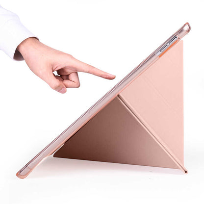 Apple iPad Pro 10.5 (7.Nesil) Kılıf Zore Tri Folding Kalem Bölmeli Standlı Kılıf Kırmızı