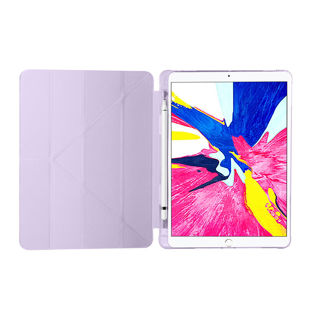 Apple iPad Pro 10.5 (7.Nesil) Kılıf Zore Tri Folding Kalem Bölmeli Standlı Kılıf Kırmızı