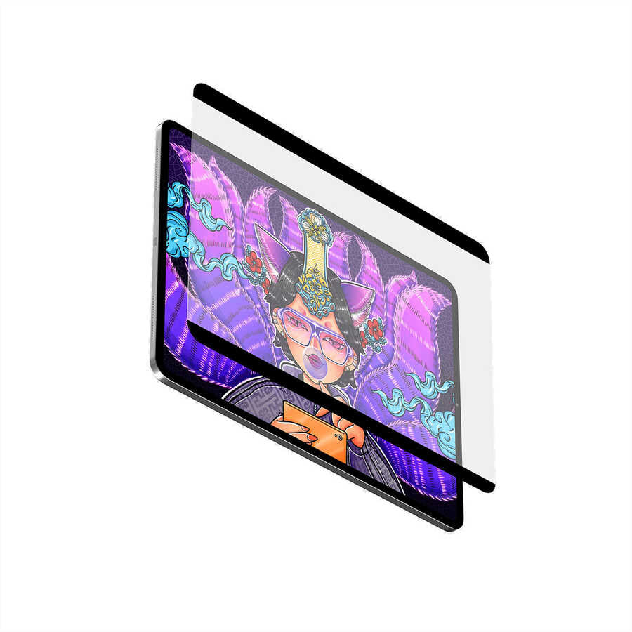 Apple iPad Pro 10.5 (7.Nesil) Wiwu Removable Mıknatıslı Ekran Koruyucu Siyah