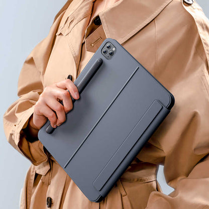 Apple iPad Pro 11 2018 Benks KB01 Kablosuz Klavyeli Kılıf Gri